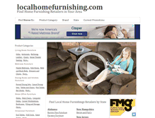 Tablet Screenshot of localhomefurnishing.com